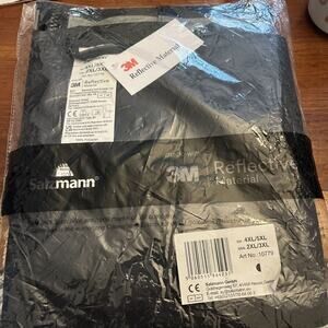 Salzmann 3M Reflective‎ Multi-Pocket Safety Vest 4XL/5XL Black